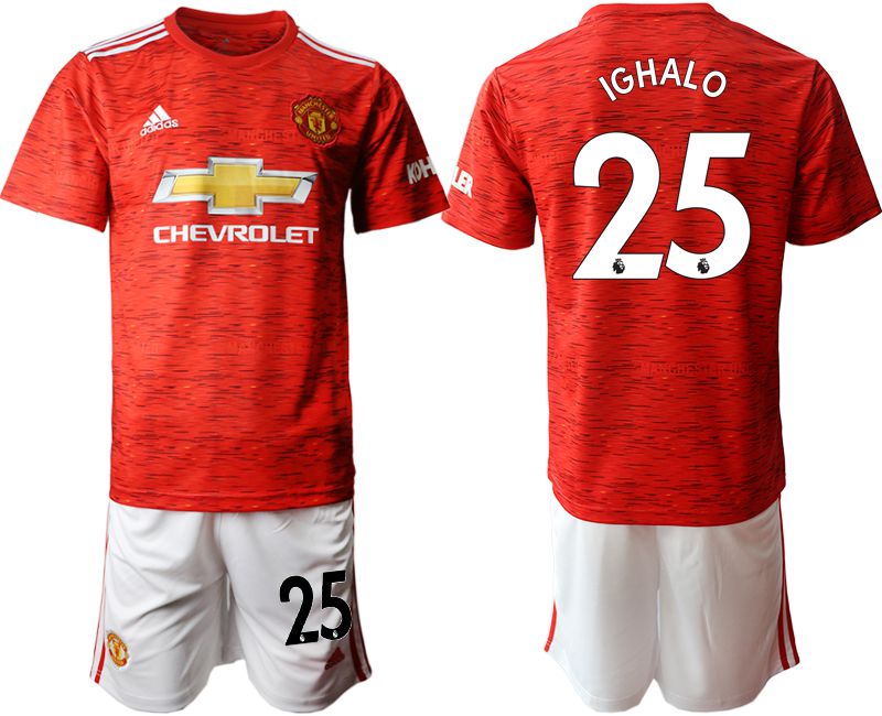 Men 2020-2021 club Manchester United home #25 red Soccer Jerseys->manchester united jersey->Soccer Club Jersey